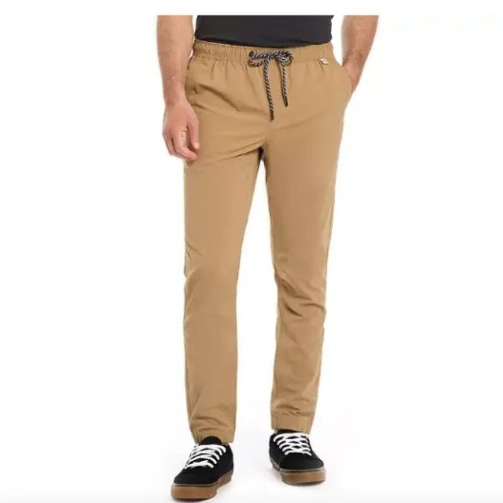 Men's XL Hurley Khaki Tapered Fit Tech Jogger